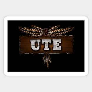 Ute People Old Board Sticker